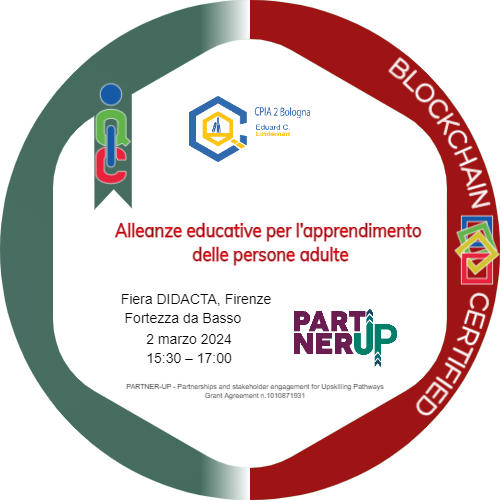 Progetto europeo PARTNER UP - Gruppi di sviluppo - incontro 3: Alleanze educative per l’apprendimento delle persone adulte